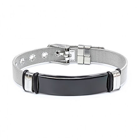  FM Kişiselleştirilebilir İsim Yazılabilir Ayarlanabilir Kordonlu Çelik Bileklik 3183EBF2D1 