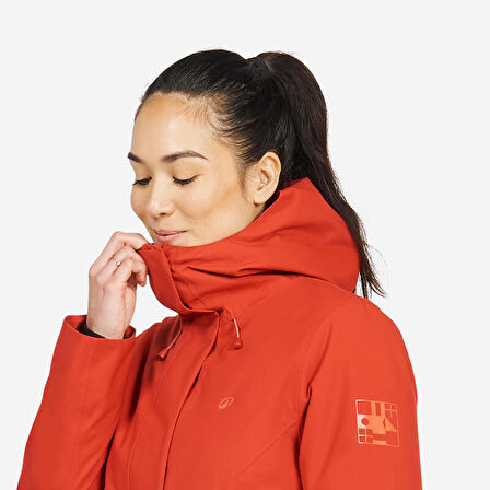 Kadın Sıcak Tutan Yelkenli Yağmurluğu - Turuncu - 500 - 2XL