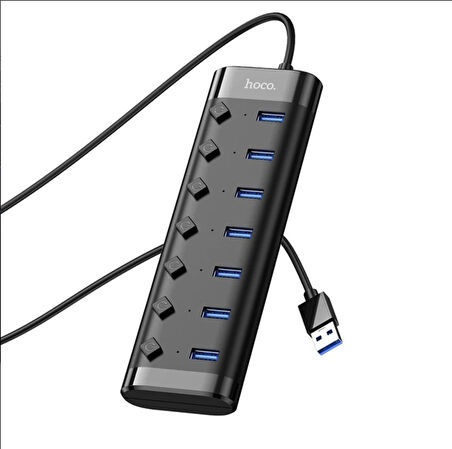 Masaüstü 7 adet Yüksek Hızlı usb çoklayıcı Usb çoğaltıcı adaptör Yazıcı Flash Disk Kamera