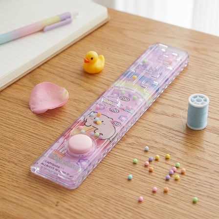 BakGelAl Eğlenceli Oyunlu Kapibara Cetvel 15cm - Eğlenceli Kapibara Figürlü İnteraktif Okul Cetveli