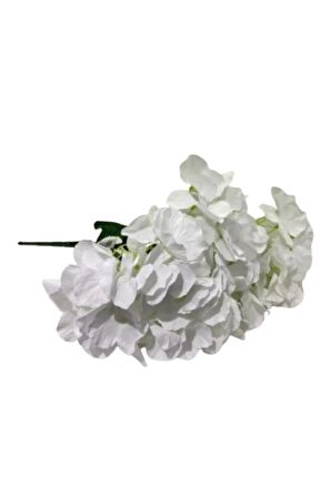 Beyaz Yapay Ortanca Çiçeği 42 Cm