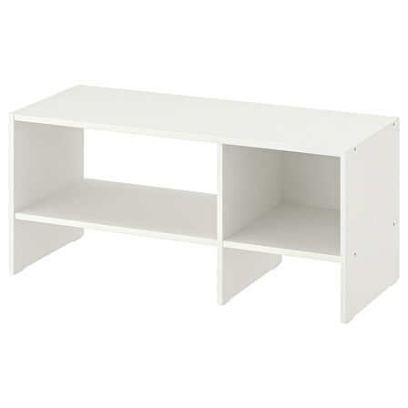 Tv sehpası, beyaz, 90x35x40 cm