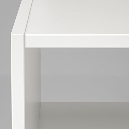 Tv sehpası, beyaz, 90x35x40 cm