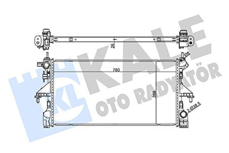 SU RADYATÖRÜ PEUGEOT BOXER-CITROEN JUMPER 2.0-2.2 BLUEHDI 1680410280 1626264480 1613996380