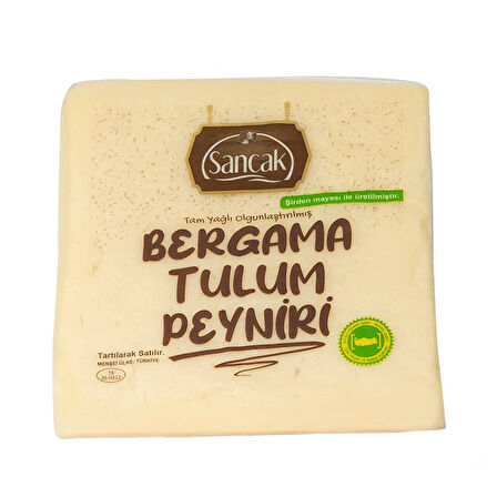 Sancak Tam Yağlı Olgunlaştırılmış Bergama Tulum Peyniri 500 Gr