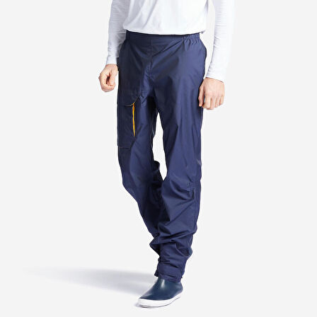 Erkek Su Geçirmez Yağmurluk Pantolon - Lacivert - Sailing 100 - XL