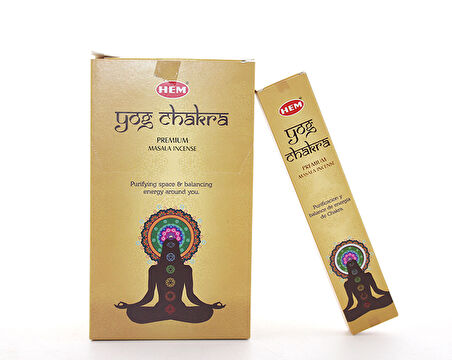 Hem Yog Chakra Masala Aromalı Çubuk Tütsü 