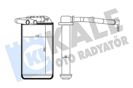 KALORİFER RADYATÖRÜ HONDA CIVIC 1.6L B16A2 EK4 160HP 1996-1998 - ALEMİNYUM 79110S04G01
