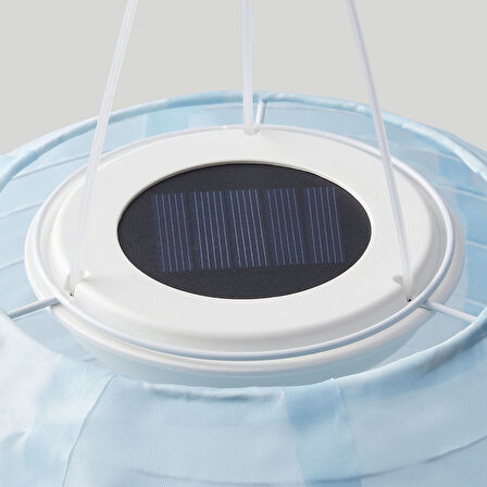 LED'li güneş enerjili aydınlatma, açık mavi, 22 cm