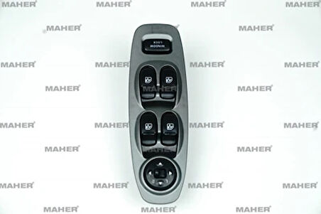 DÜĞME CAM AÇMA ACCENT 2000-2002 AYNA AYAR DÜĞMELİ GRİ SOL 93570 25020YN