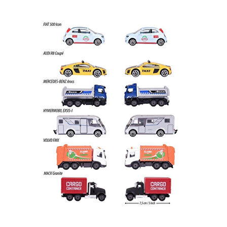 8503000002 City Premium Vehicles 6-asst