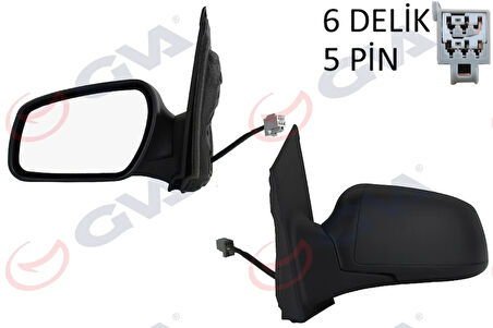 DIŞ DİKİZ AYNASI SOL FOCUS 2 2005-2008 ELEKTRİKLİ ISITMALI KONVEKS 5 FİŞ VM-301EHL 4M5117683CK 1376311 1500619
