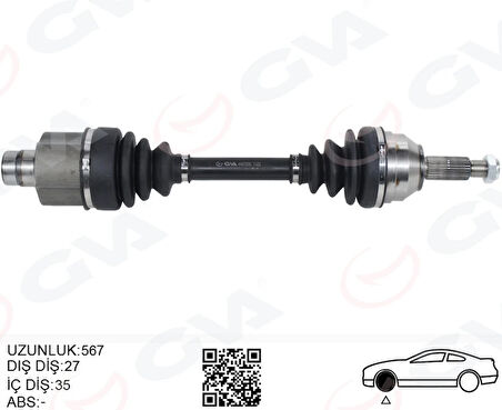 ON AKS KOMPLE SAG MONDEO 1 -2 1.6- 1.8- 2.0 1993-2000 96BG3B436AAB 1132653 1692055