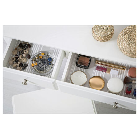 Makyaj masası, beyaz, 120x51 cm