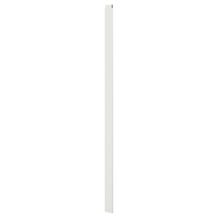 Gömme dolap için durdurma çubuğu, beyaz, 240x11x1.8 cm, 3 parça