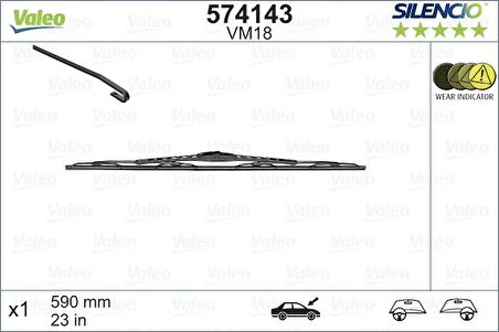 SİLECEK SILENCIO 60 CM 101 VM18 RENAULT TOYOTA VOLVO SUBARU PEJO VW OPEL BMW KIA FIAT SWF 116148 8250A246 983502K000