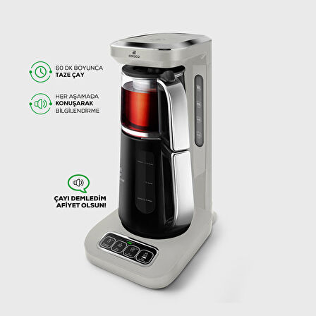 Karaca Robotea Pro 4 in 1 Konuşan Çay Makinesi Starlight
