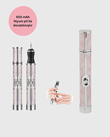 Ergonomik Saplı 20.000 RPM Hız Kontrollü Manikür Pedikür Makinesi