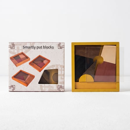 BakGelAl Ahşap Geometrik Şekil Bulmaca Oyunu – Montessori Eğitici Zeka ve Beceri Oyuncağı