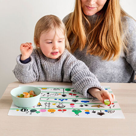 Amerikan servis, çok renkli, 30x40 cm