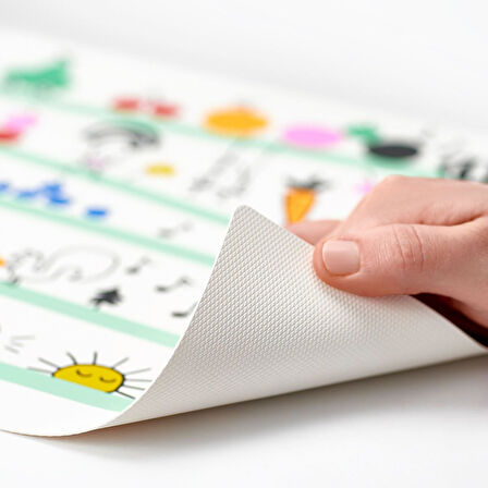 Amerikan servis, çok renkli, 30x40 cm