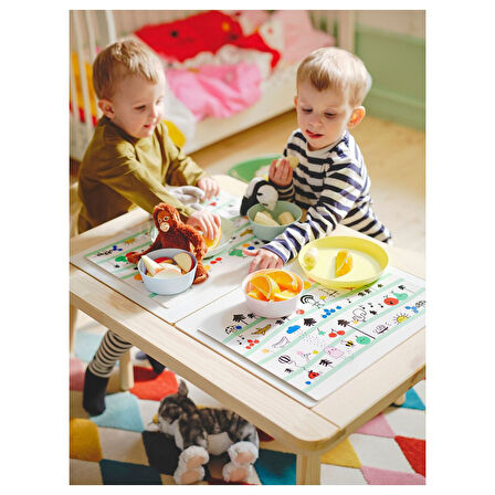 Amerikan servis, çok renkli, 30x40 cm