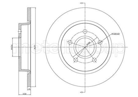 ARKA FREN DISK AYNASI FOCUS 3 2011-2017 271X11X63.5X41X5DL BV612A315BA 1704765 (2 ADET)