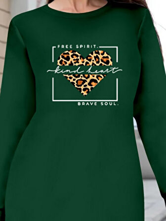 Kadın Uzun Kollu Bisiklet Yaka Desenli Viskon Iki Iplik Bluz