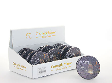 Taşlı İstanbul Tasarımı El Aynası İnce Model 22 