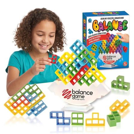 BakGelAl Balance Block Game Eğlenceli Denge ve Blok Yerleştirme Oyunu – Çocuk ve Aile Zeka Oyunu 