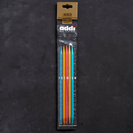 Addi Colibri 8mm 23cm Renkli Çorap Şişi - 204-7