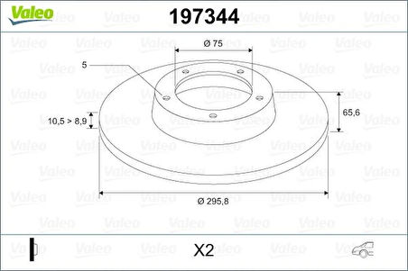 FREN DISKI ARKA BMW E81 E87 E90 34216855002