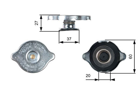 RADYATOR YEDEK SU DEPO KAPAGI MERCEDES W124 W201 W202 W210 W126 W140 W461 W463 W638 A1245000406