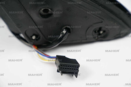 AYNA DIŞ DİKİZ GOLF5 2003-2008 ELEKTRİKLİ, ISITMALI, SİNYALLİ, ASTARLI SOL 1K1857507AK9B9