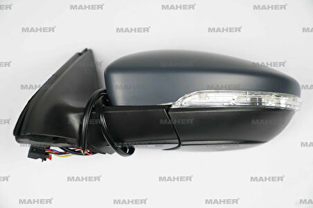 AYNA DIŞ DİKİZ GOLF5 2003-2008 ELEKTRİKLİ, ISITMALI, SİNYALLİ, ASTARLI SOL 1K1857507AK9B9