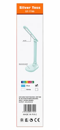 Şarjlı LED Masa Lambası 40 LED 2400 mAh Dokunmatik Katlanabilir Çalışma Lambası