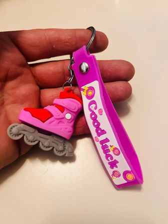 Paten Silikon Anahtarlık – Spor Temalı Çanta & Araba Süsü