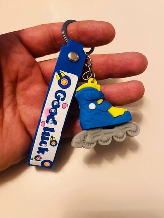 Paten Silikon Anahtarlık – Spor Temalı Çanta & Araba Süsü