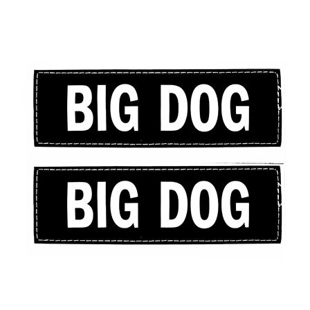 EzyDog Patch Göğüs Tasması Yan Etiketleri BIG DOG