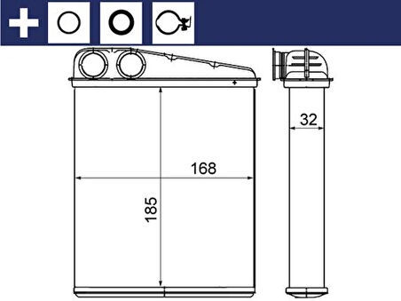 KALORIFER RADYATORU MERCEDES W169 W245 . MINI R55 R56 R60 A1698300761 64113422666