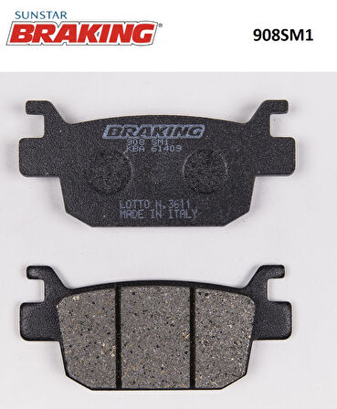 YARI METALİK ARKA FREN BALATASI / MONDIAL / BUCCANEER / 250cc / ARKA / 2016