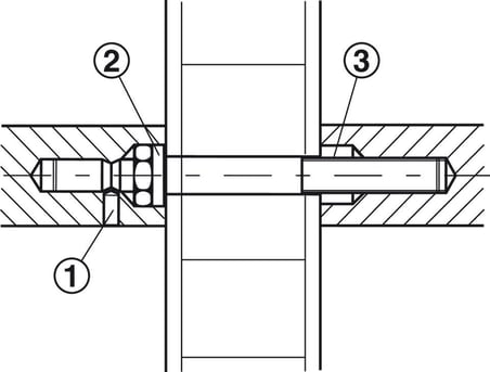 Häfele Montaj seti, Startec, ahşap, plastik ve metal kapı, çiftler halinde montaj - 38 – 42 mm