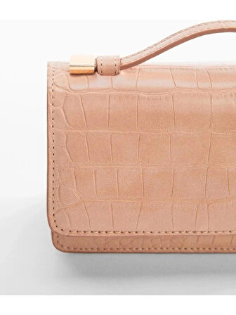 Mango Timsah Derisi Görünümlü Çanta