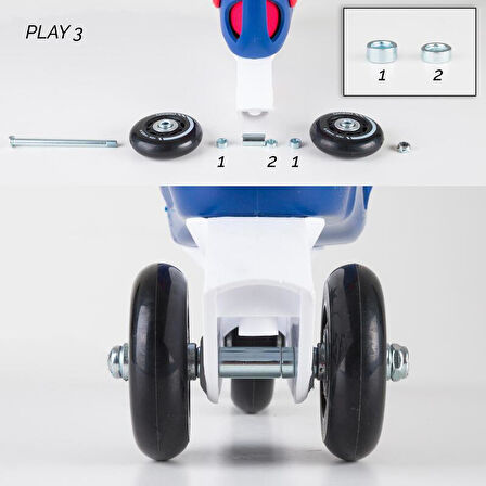Çocuk Paten Arka Tekerlek Birleştirme Kiti / Play3 - Play5