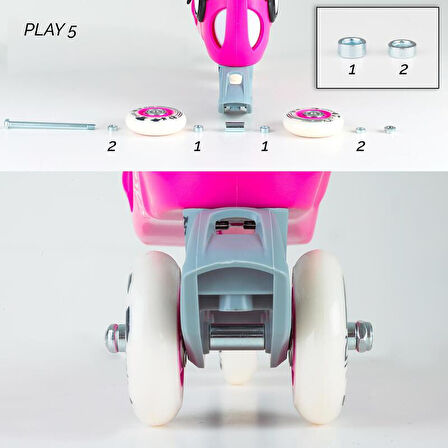 Çocuk Paten Arka Tekerlek Birleştirme Kiti / Play3 - Play5