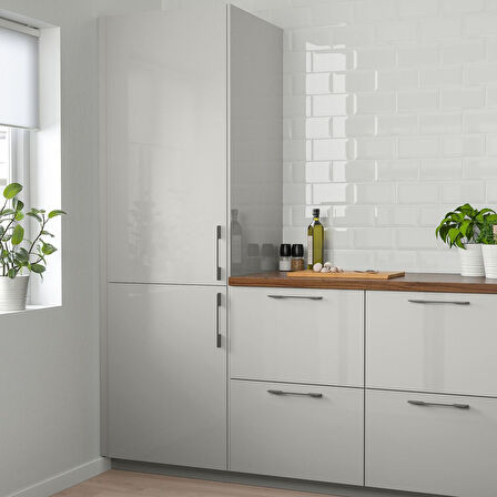 Kapak, parlak cila açık gri, 60x120 cm