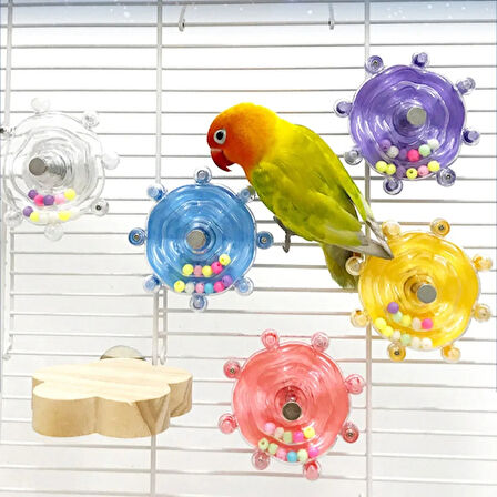 Çıngıraklı Kuş Kafesi İçin Çark Oyuncağı 