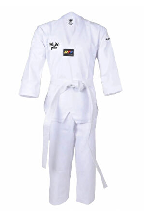 Beyaz Yaka Pitbull Taekwondo Elbisesi - Acemi Taekwondo Elbisesi - Tekvando Elbisesi - Acemi Dobok