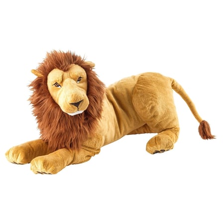 Yumuşak Oyuncak, Sarı-Kahverengi, 70 cm, Aslan
