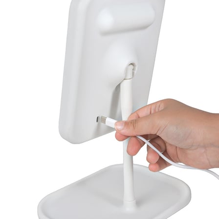 Di̇kdörtgen Led Işıklı Dokunmatik Makyaj Aynası-Beyaz